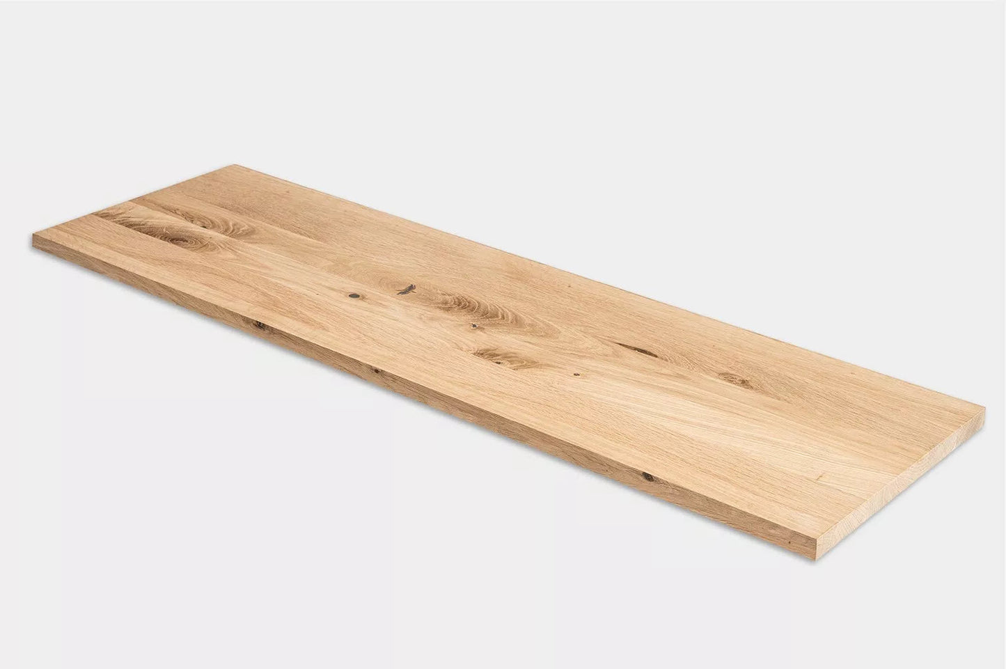 Regal Treppenstufe Setzstufe Fensterbank Eiche Rustikal, DL durchgehende Lamellen, 26 mm, Unbehandelt