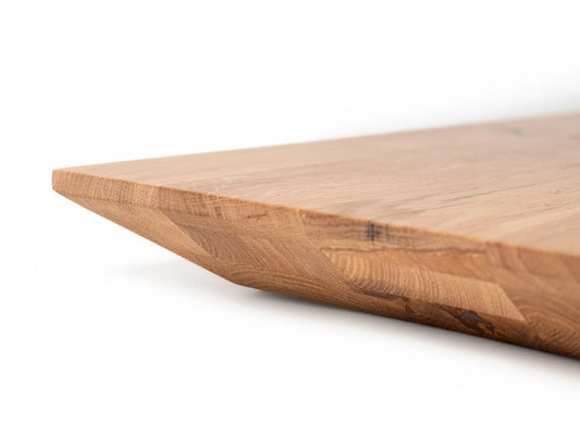 Rectangular Worktop Oak Rustic, full stave lamellas, 52 mm, 3-layer, Matte lacquered