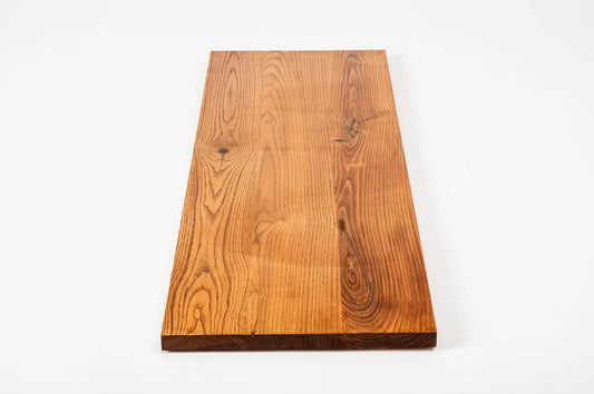 Shelf Stair tread Riser Windowsill Ash Rustic, full stave lamellas, 20 mm, Cherry oil
