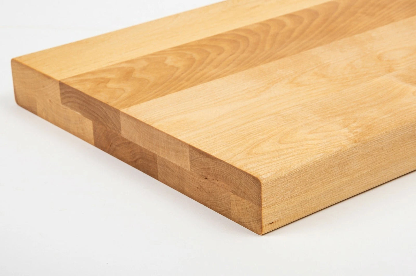 Shelf Stair tread Riser Windowsill Birch A/B, full stave lamellas, 40 mm, 2-layer, Naturally oiled