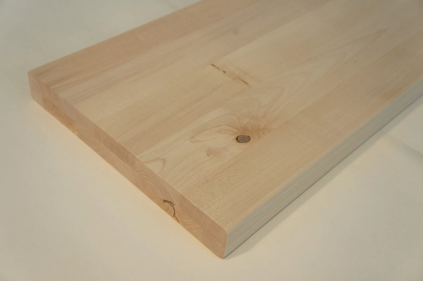 Shelf Stair tread Riser Windowsill Maple Rustic, full stave lamellas, 40 mm, 2-layer, Unfinished