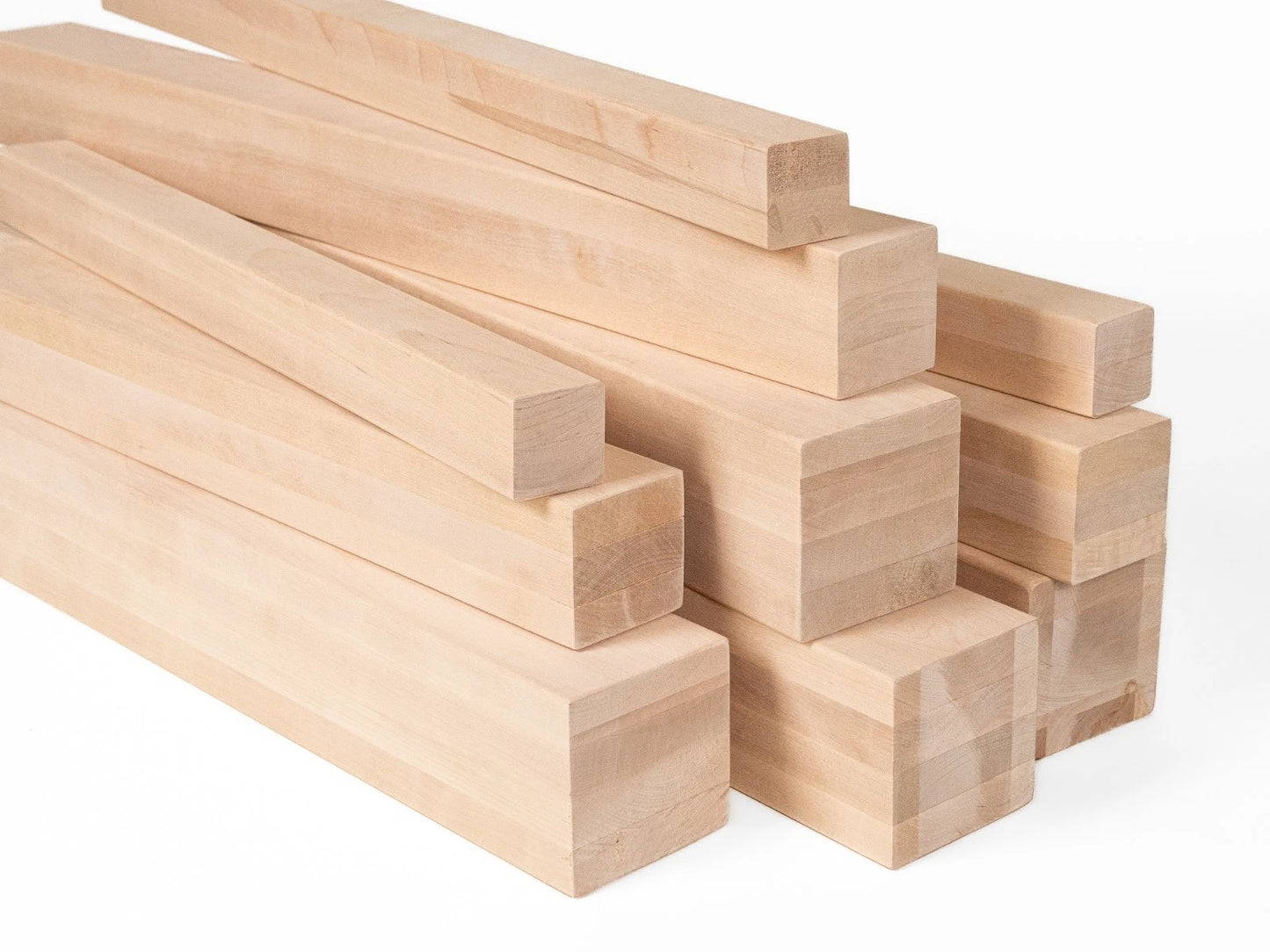 Glulam birch beam A/B 70x70 mm Hard wax oil Natural white, square timber, solid wood