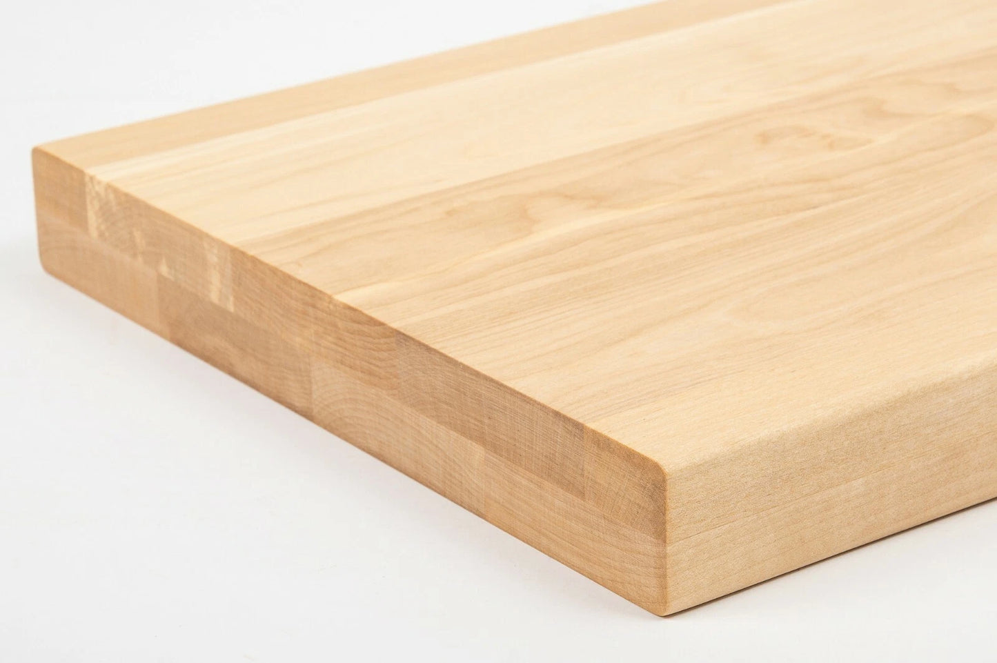 Shelf Stair tread Riser Windowsill Birch A/B, full stave lamellas, 40 mm, 2-layer, Hard wax oil natur (colourless)