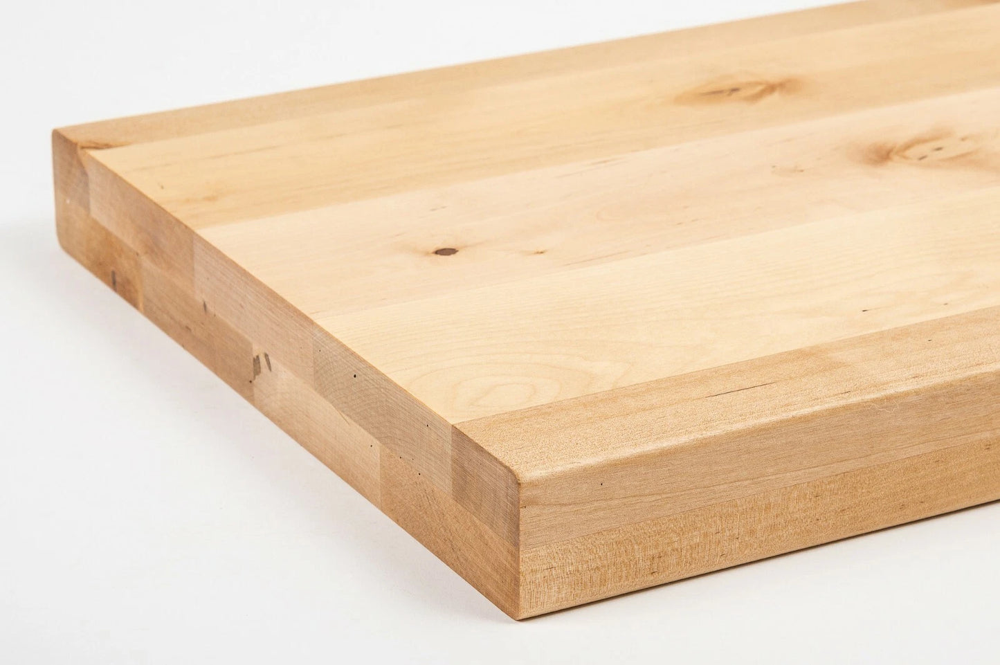 Shelf Stair tread Riser Windowsill Birch Rustic, full stave lamellas, 40 mm, 2-layer, Hard wax oil natur (colourless)