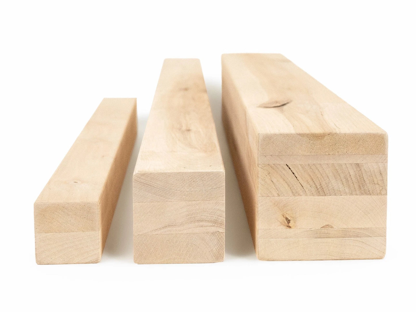 Glulam birch beam Rustic 50x50 mm Hard wax oil Natural white, square timber, solid wood