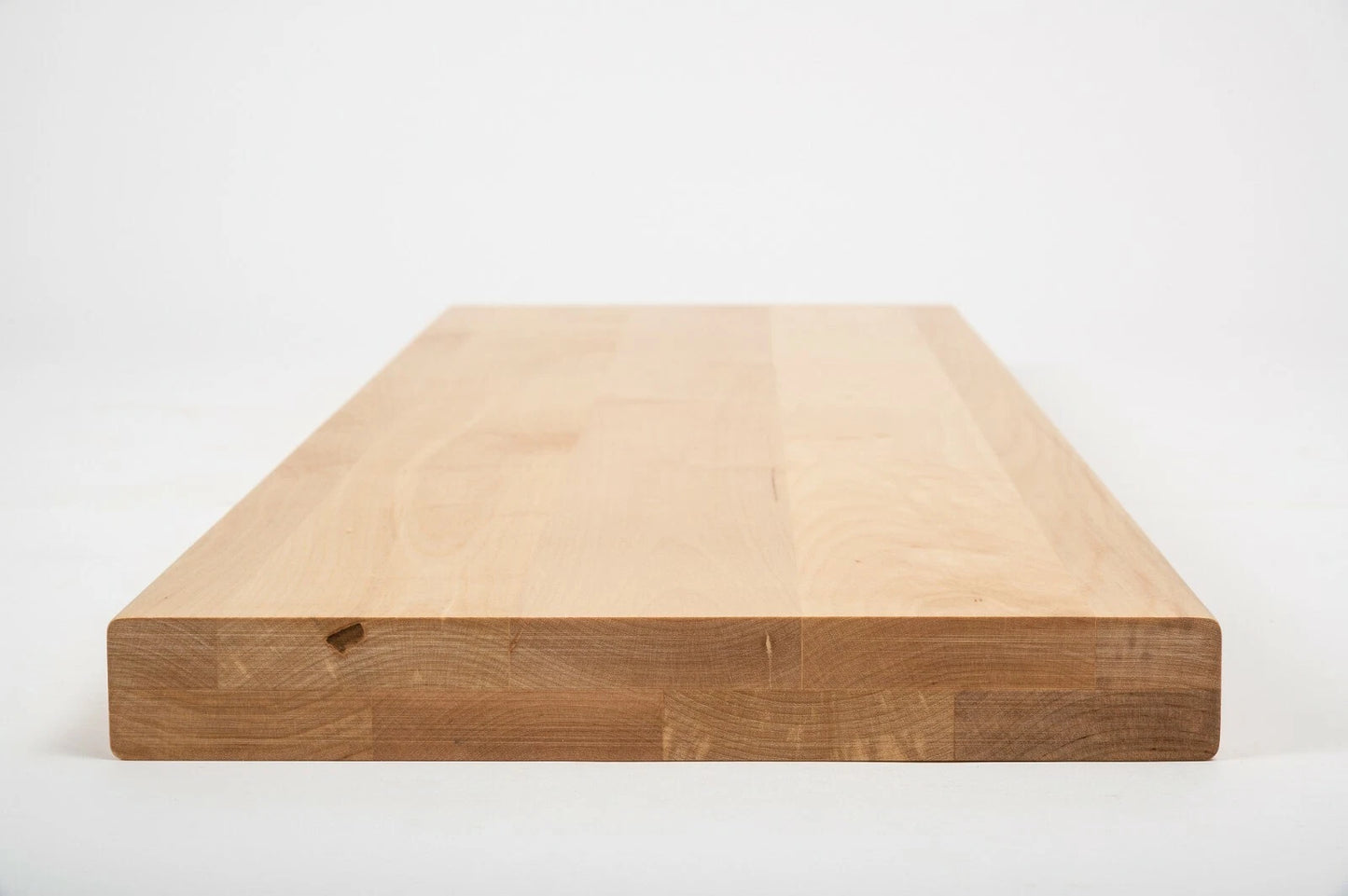 Shelf Stair tread Riser Windowsill Birch A/B, full stave lamellas,  40 mm, 2-layer, Matte lacquere