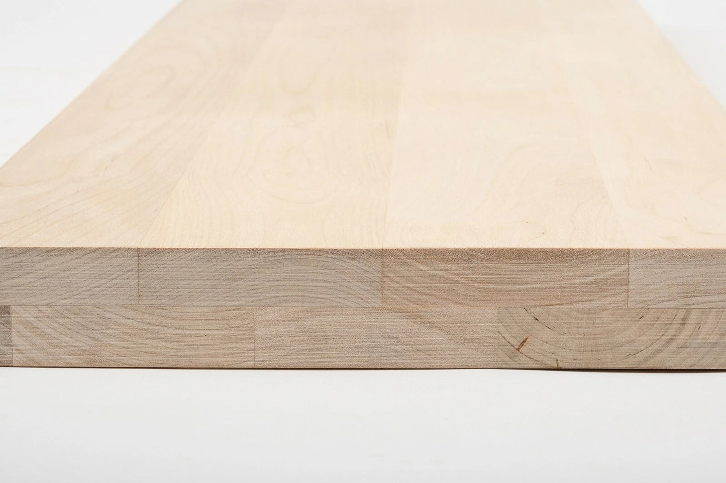 Shelf Stair tread Riser Windowsill Birch A/B, full stave lamellas, 40 mm, 2-layer, Unfinished