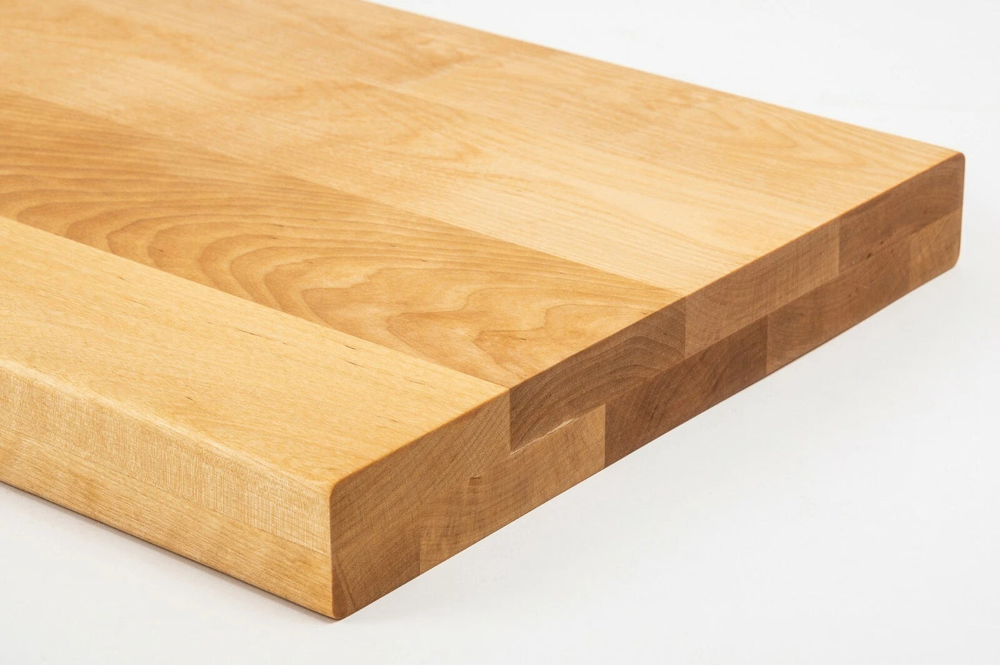 Shelf Stair tread Riser Windowsill Birch A/B, full stave lamellas, 40 mm, 2-layer, Naturally oiled