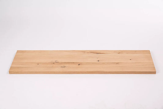 Panneau massif contrecollé DIY Chêne rustique, lamelles entières de largeur fixe, 26 mm