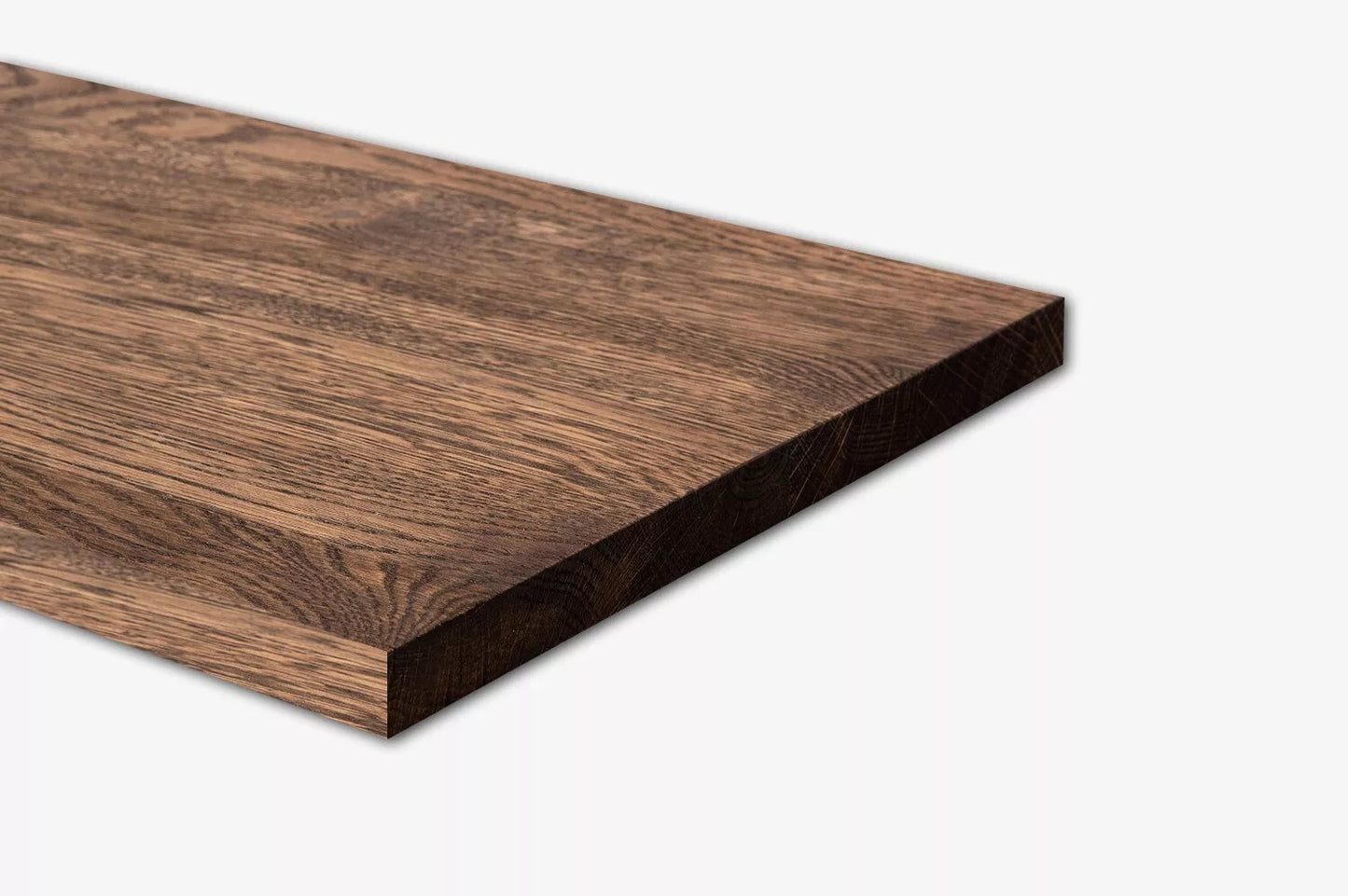 Shelf Stair tread Riser Windowsill Oak Rustic, full stave lamellas, 16 mm, Walnut oil