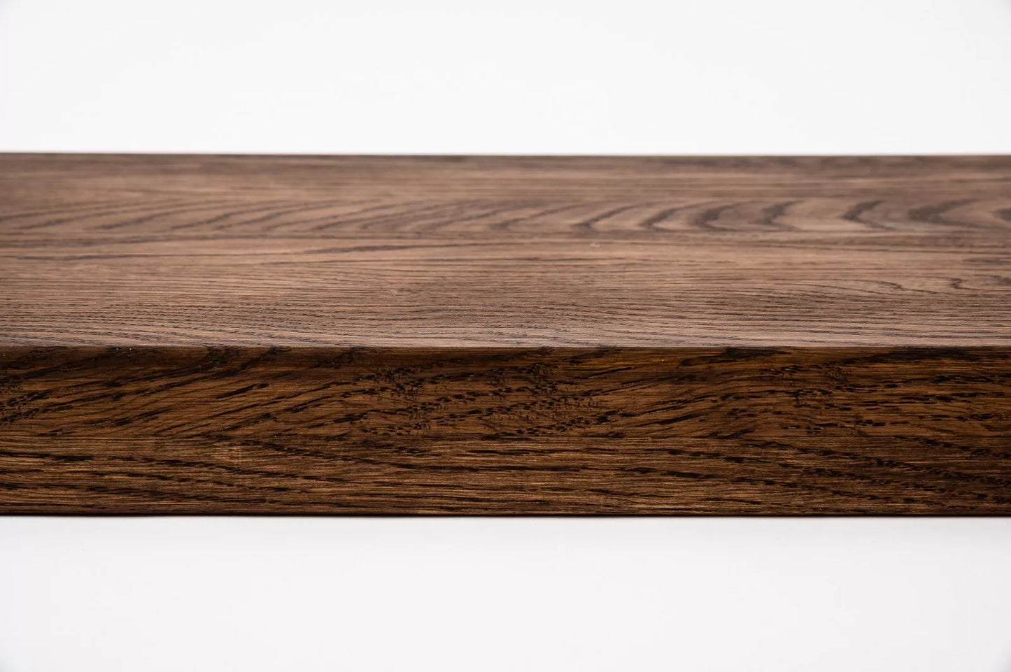 Stair tread Windowsill with overhang Oak A/B, full stave lamellas, 16 mm, Walnut oil