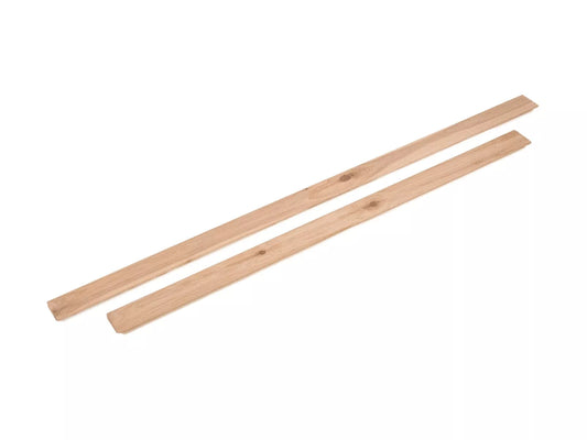 Plinthe massive Chêne rustique, 16x50x800-1500mm, Remplie
