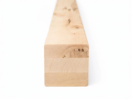 Glulam birch beam Rustic 70x70 mm Hard wax oil Natural white, square timber, solid wood