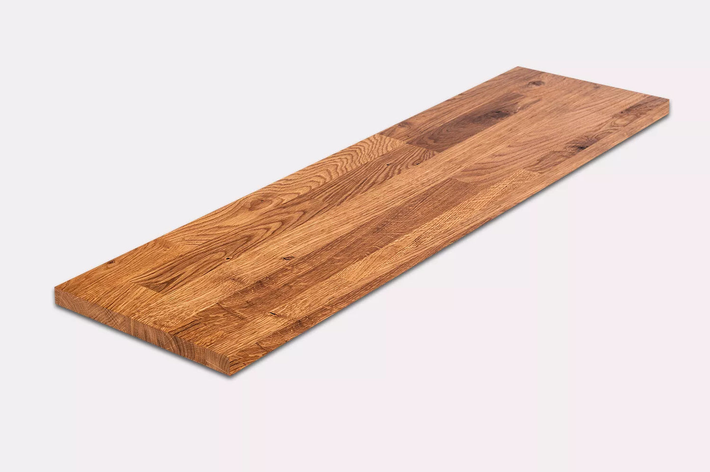 Shelf Stair tread Riser Windowsill Oak Rustic, finger jointed lamellas, 26 mm, Natural oil