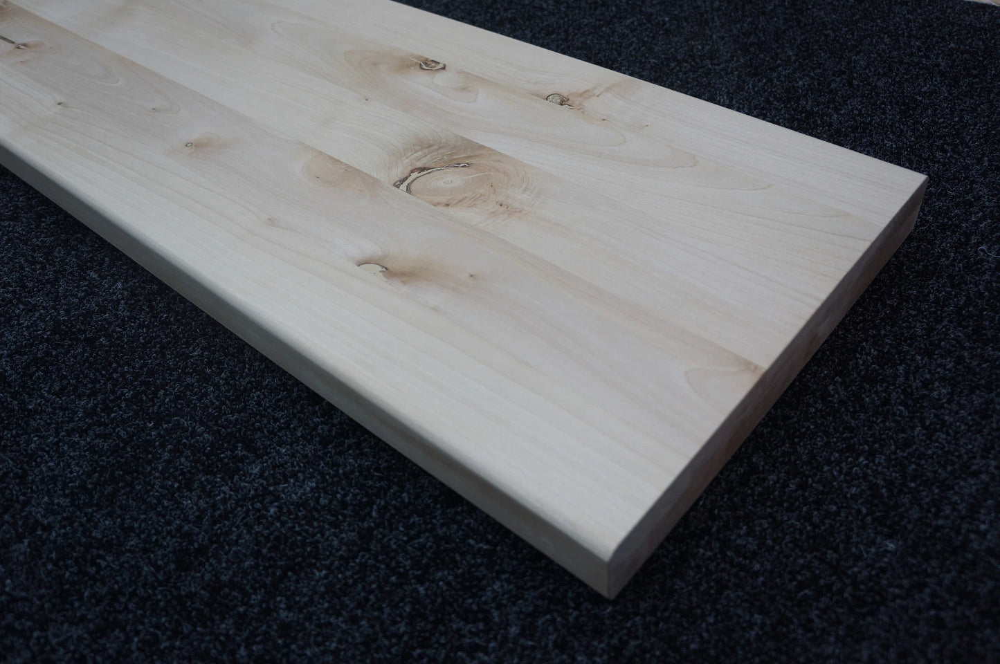 Shelf Stair tread Riser Windowsill Maple Rustic, full stave lamellas, 40 mm, 2-layer, Unfinished