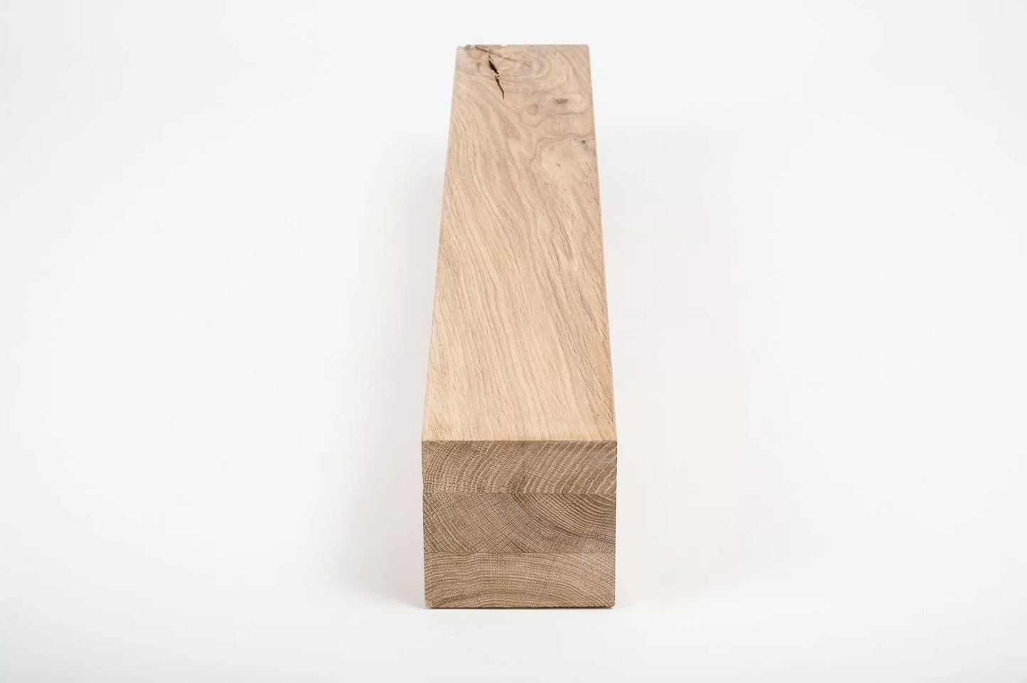 Glulam oak beam Rustic 80x80 mm white oil, square timber, solid wood