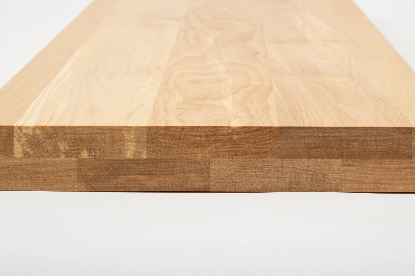 Shelf Stair tread Riser Windowsill Birch A/B, full stave lamellas, 40 mm, 2-layer, Hard wax oil natur (colourless)