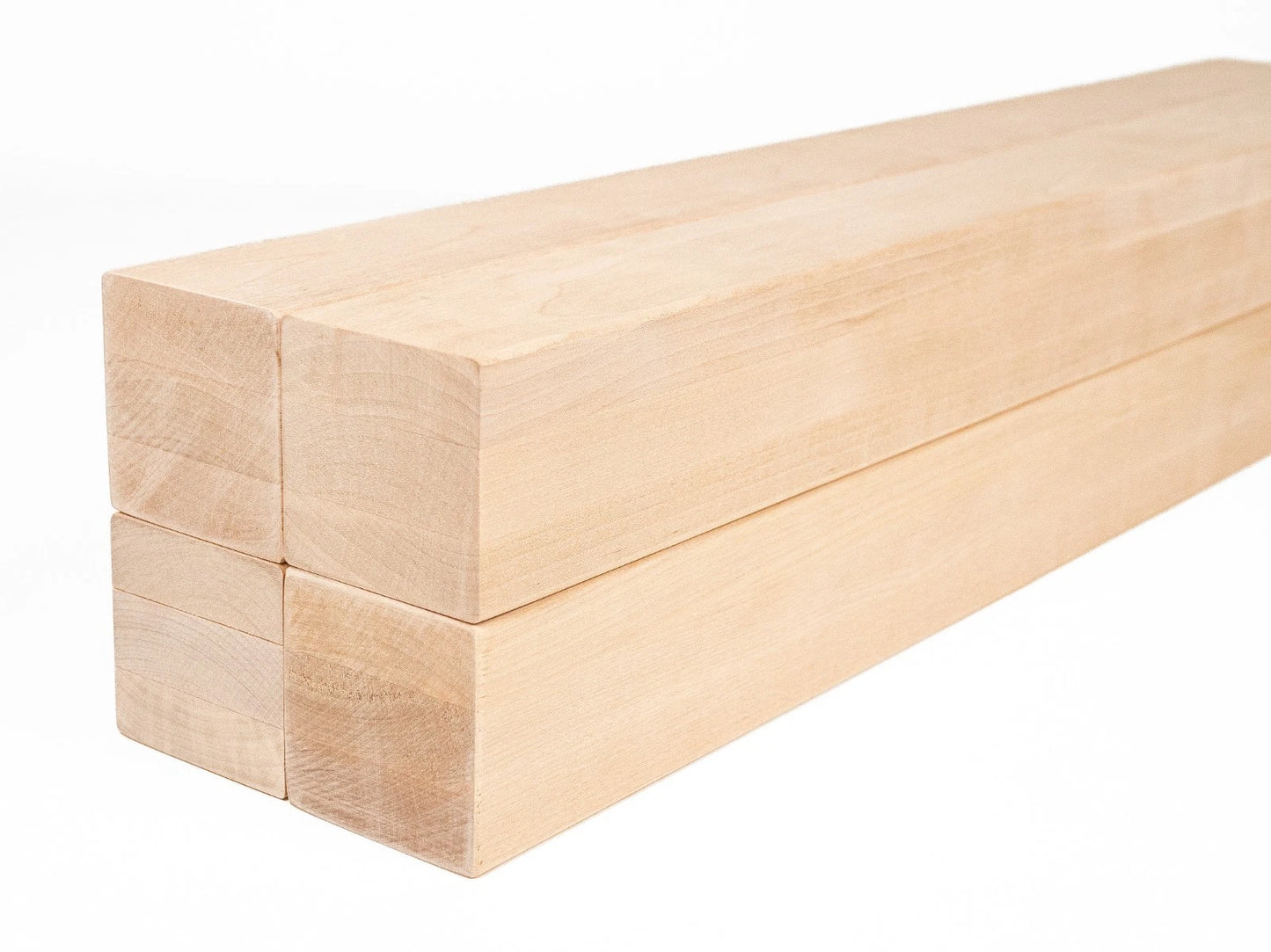 Glulam birch beam A/B 70x70 mm Hard wax oil Natural white, square timber, solid wood