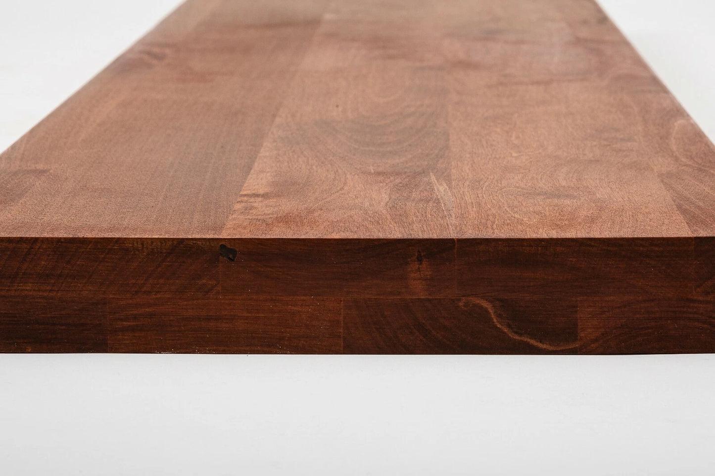 Shelf Stair tread Riser Windowsill Birch A/B, full stave lamellas, 40 mm, 2-layer, Cherry oil