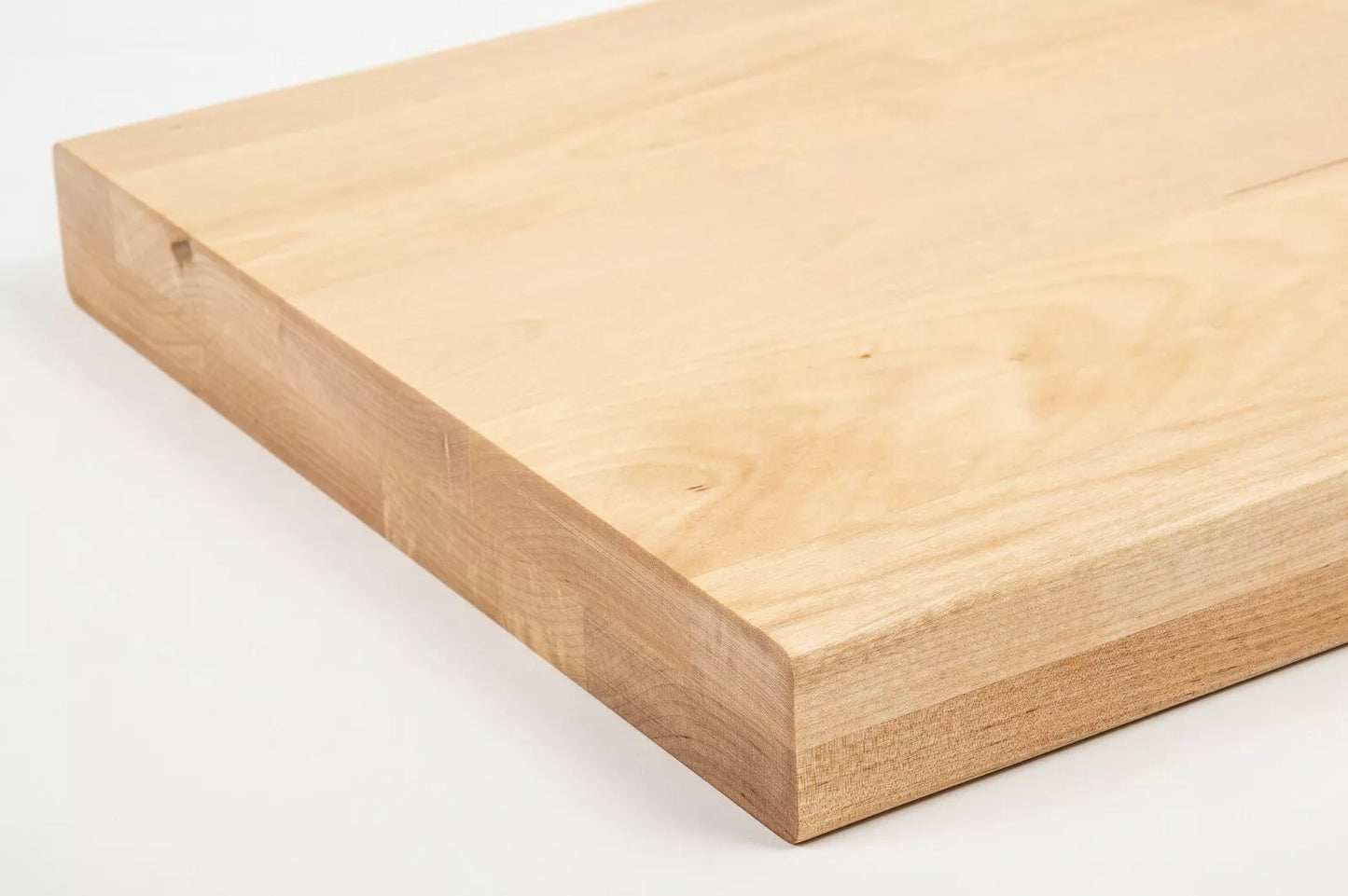 Shelf Stair tread Riser Windowsill Birch A/B, full stave lamellas,  40 mm, 2-layer, Matte lacquere