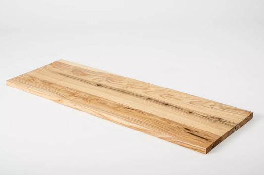Shelf Stair tread Riser Windowsill Ash Rustic, full stave lamellas, 20 mm, Hard wax oil Natural (colourless)