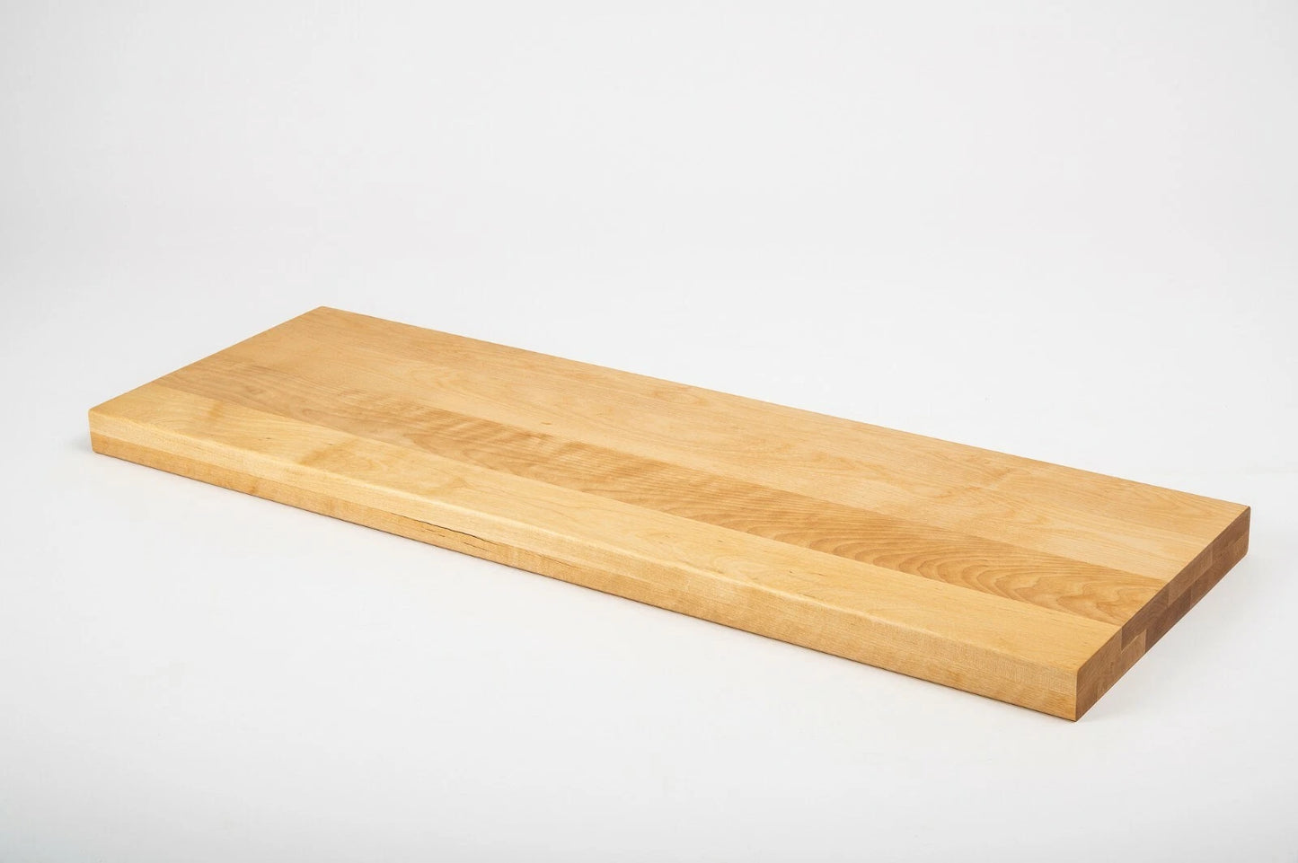 Shelf Stair tread Riser Windowsill Birch A/B, full stave lamellas, 40 mm, 2-layer, Naturally oiled