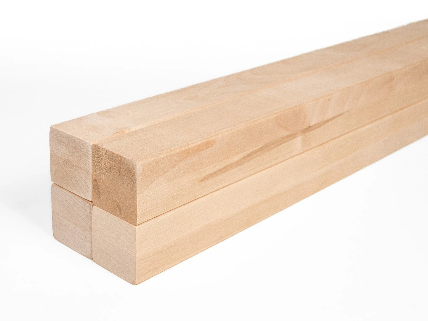 Glulam birch beam A/B 50x50 mm Hard wax oil Natural white, square timber, solid wood