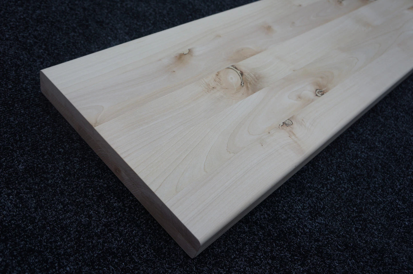 Shelf Stair tread Riser Windowsill Maple Rustic, full stave lamellas, 40 mm, 2-layer, Unfinished