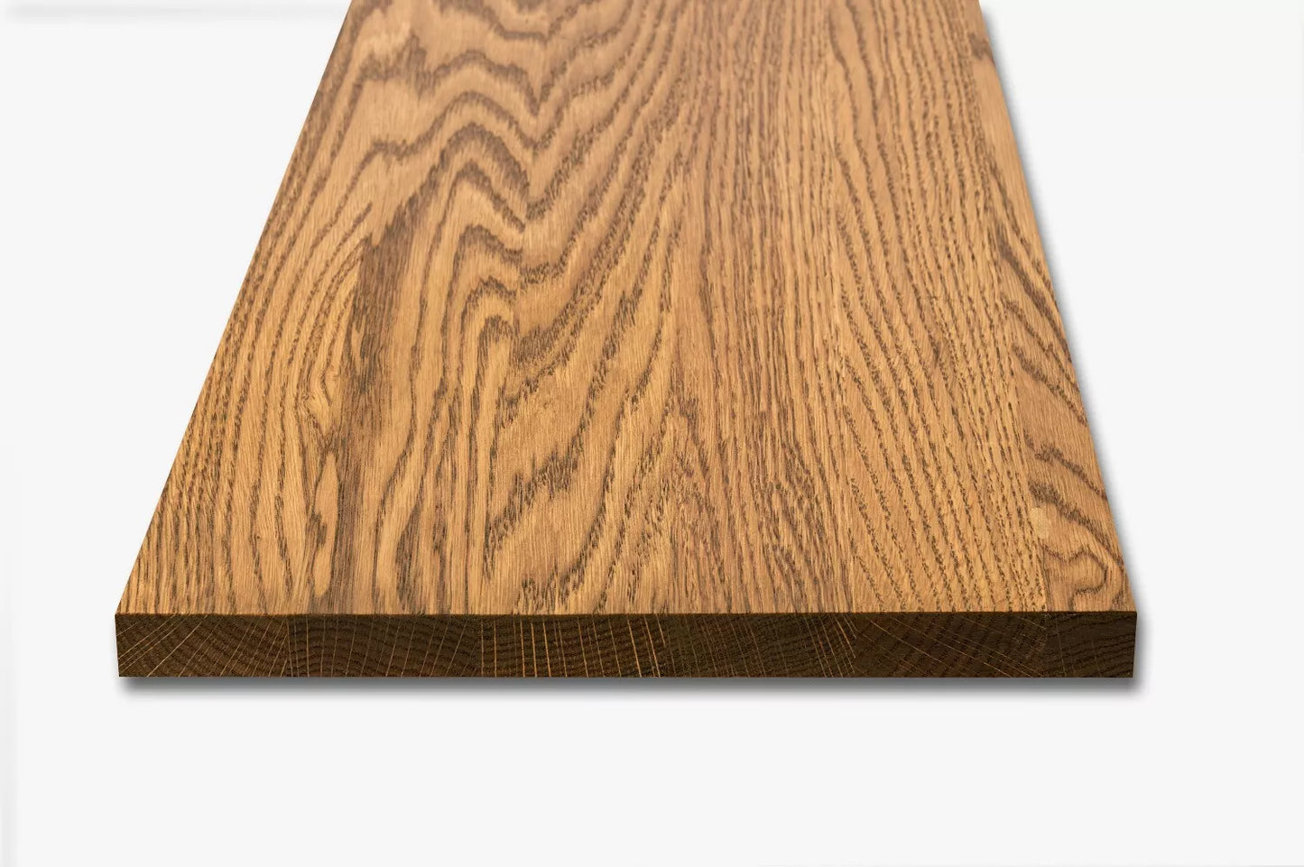 Shelf Stair tread Riser Windowsill Oak A/B, full stave lamellas, 20 mm, Antique oil