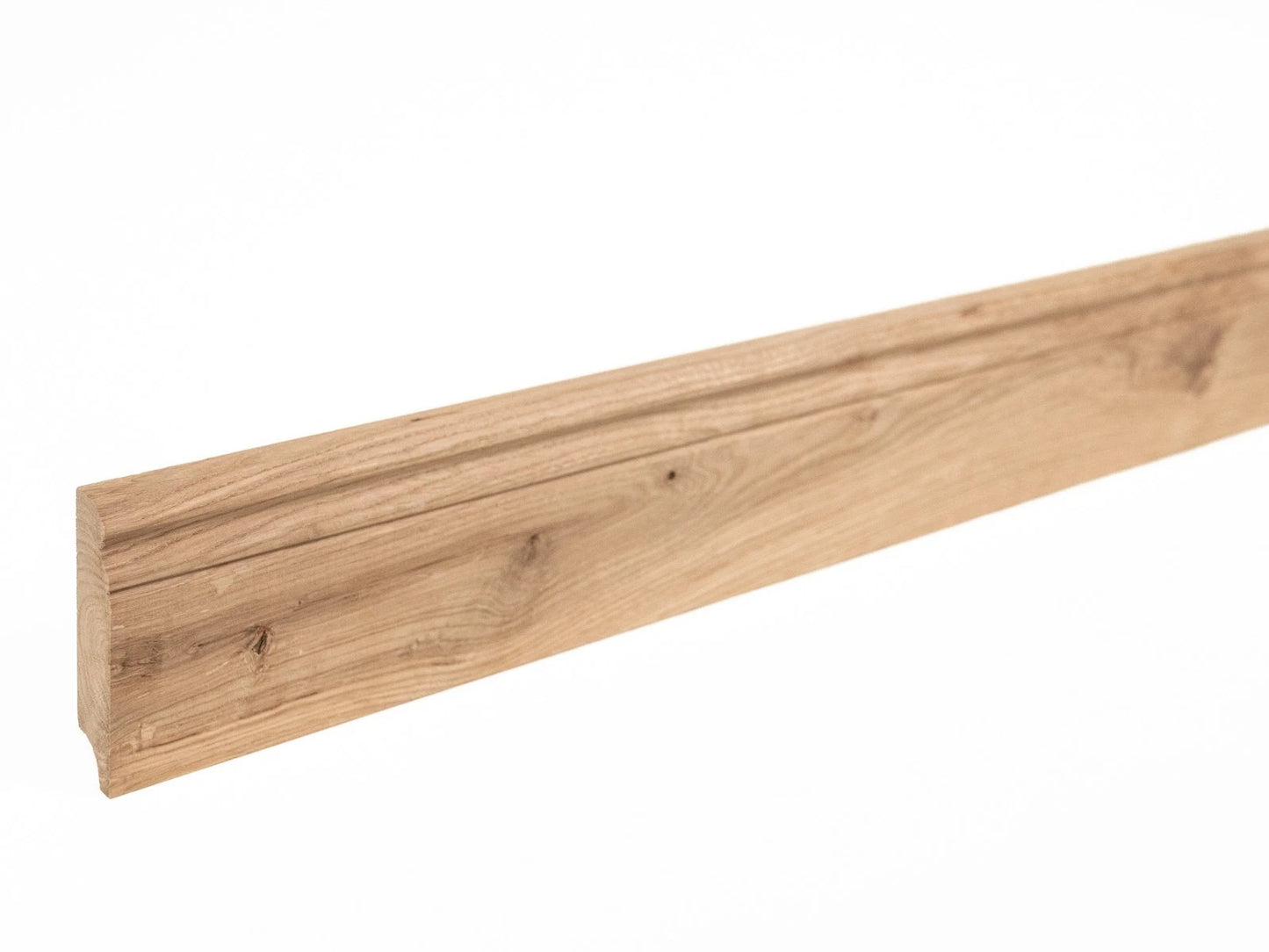 Plinthe en chêne massif rustique 20 x 90 mm non fini 1,5-2, 5 m Profil Hambourg