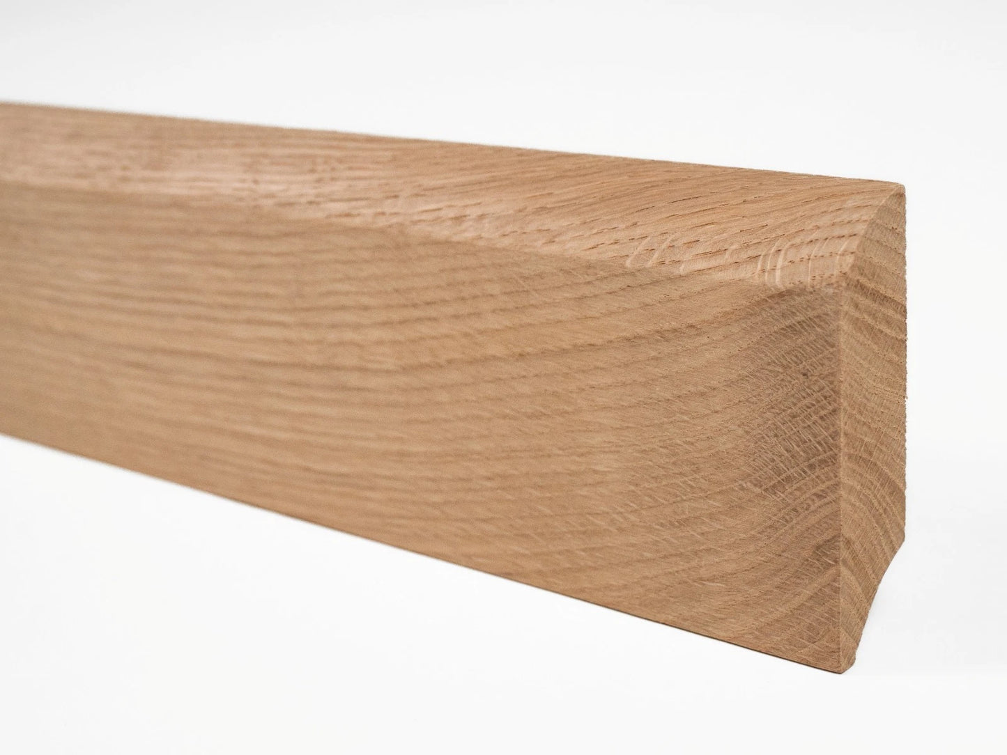 Solid Skirting Board Oak A/B 20x90mm unfinished 1,5-2,5m with radius 20mm