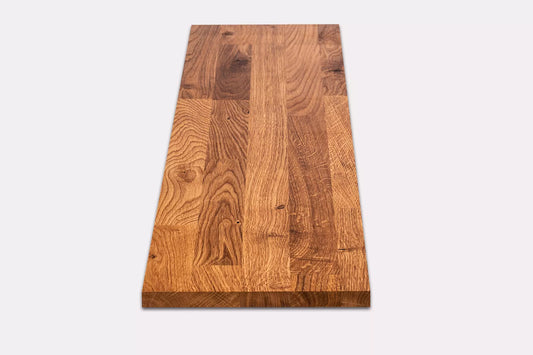 Shelf Stair tread Riser Windowsill Oak Rustic, finger jointed lamellas, 26 mm, Natural oil