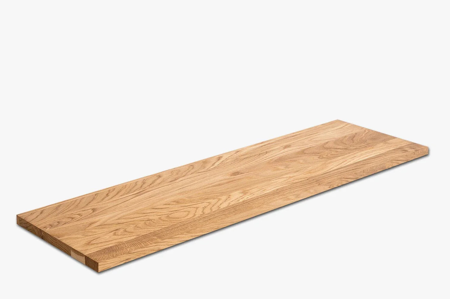 Tablette Marche d'escalier Elévation Appui de fenêtre Chêne A/B, lamelles entières, 16 mm, laqué mat