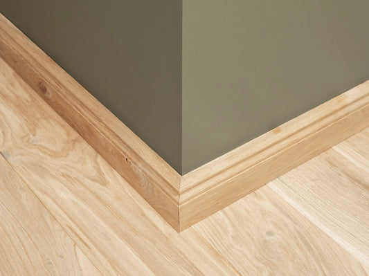 Solid Skirting Board Oak Rustic 20x70mm unfinished 0,8-1,5m Hamburg Profile