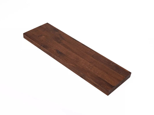 Etagère Marche d'escalier Appui de fenêtre Chêne rustique fumé, lamelles entières, 52 mm, 3 plis, Huile naturelle