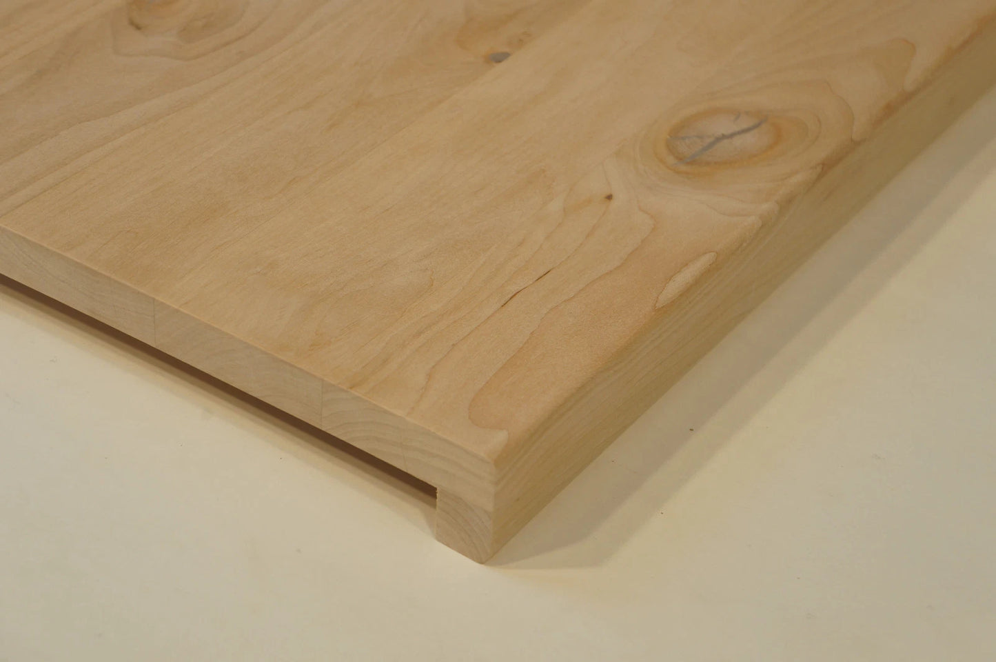Stair tread Windowsill with overhang Alder Rustic, full stave lamellas, 20 mm, Unfinished