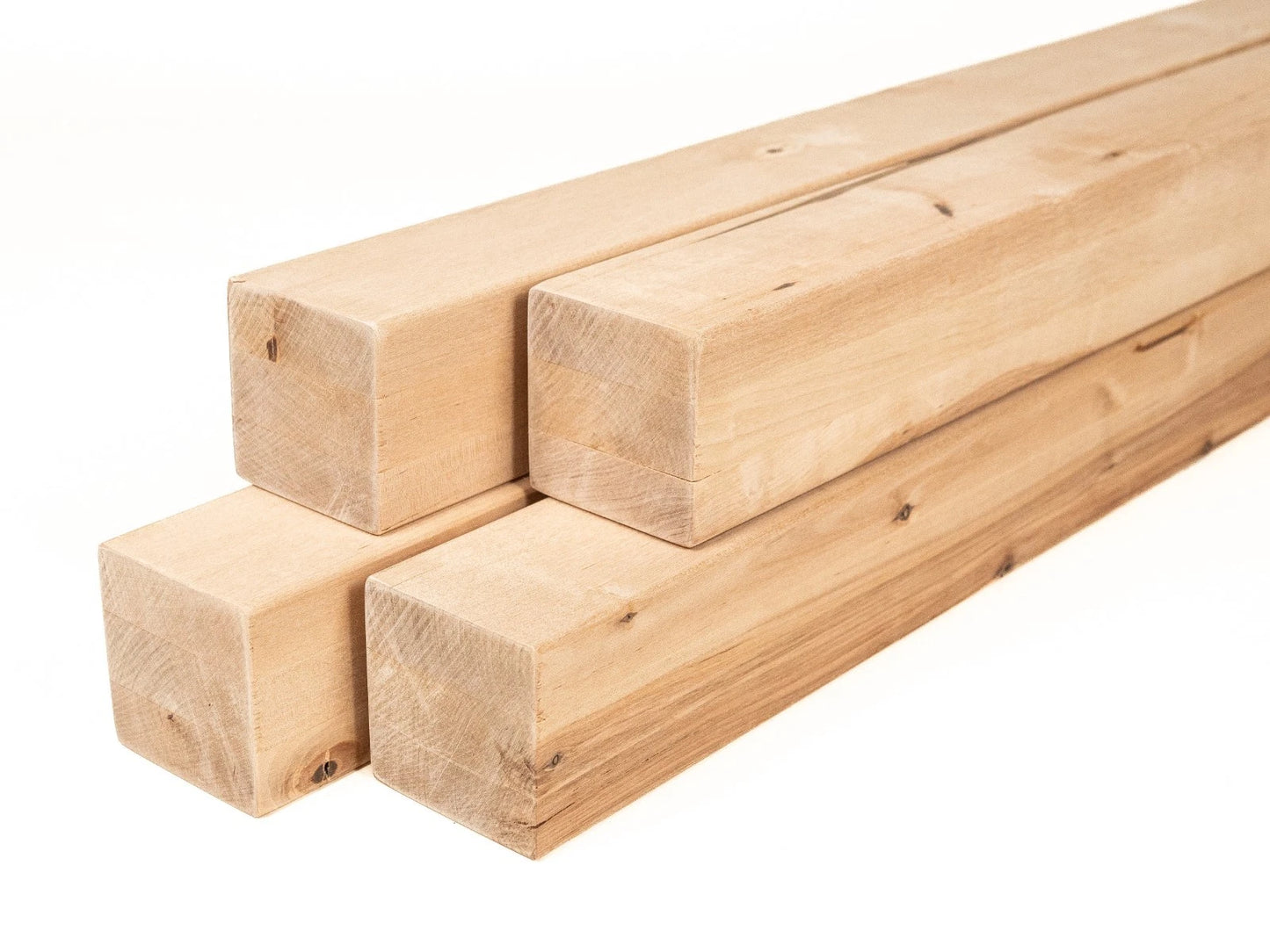 Glulam birch beam Rustic 70x70 mm Hard wax oil Natural white, square timber, solid wood