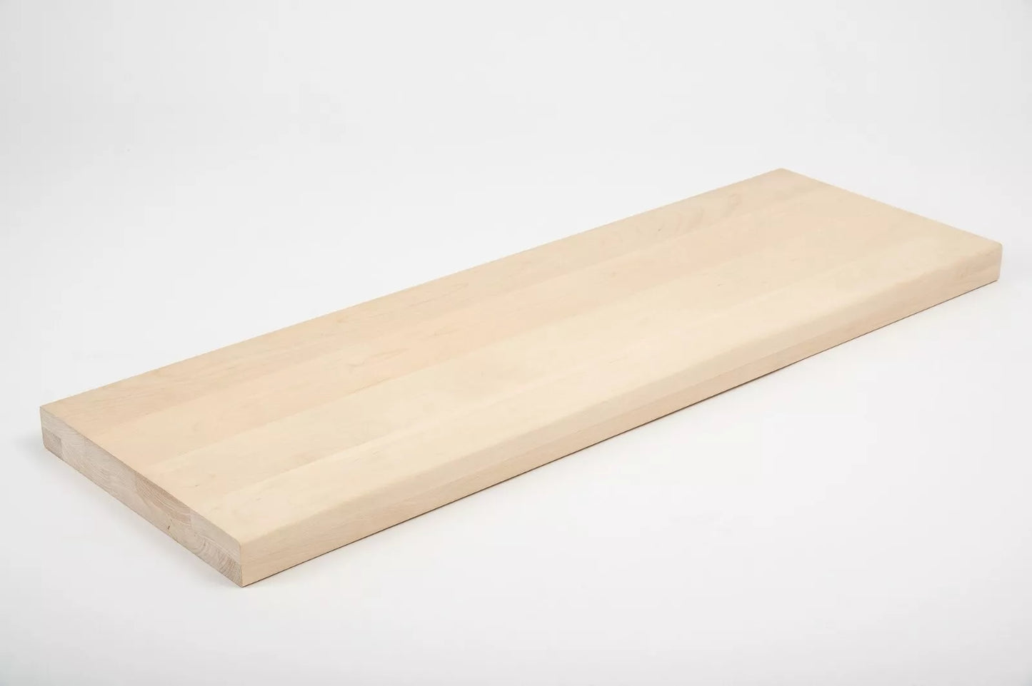 Shelf Stair tread Riser Windowsill Birch A/B, full stave lamellas, 40 mm, 2-layer, Unfinished