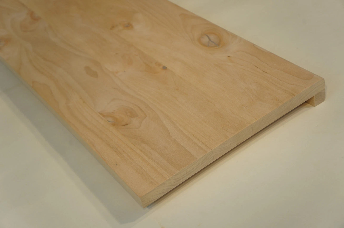 Stair tread Windowsill with overhang Alder Rustic, full stave lamellas, 20 mm, Unfinished