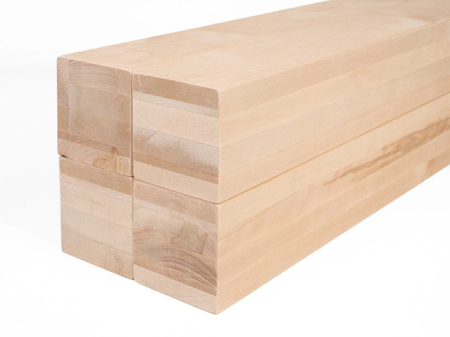 Glulam birch beam A/B 100x100 mm untreated, square timber, solid wood