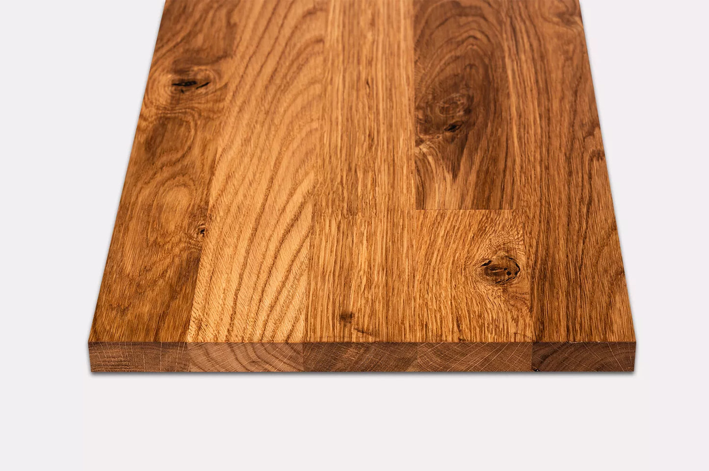 Shelf Stair tread Riser Windowsill Oak Rustic, finger jointed lamellas, 26 mm, Natural oil