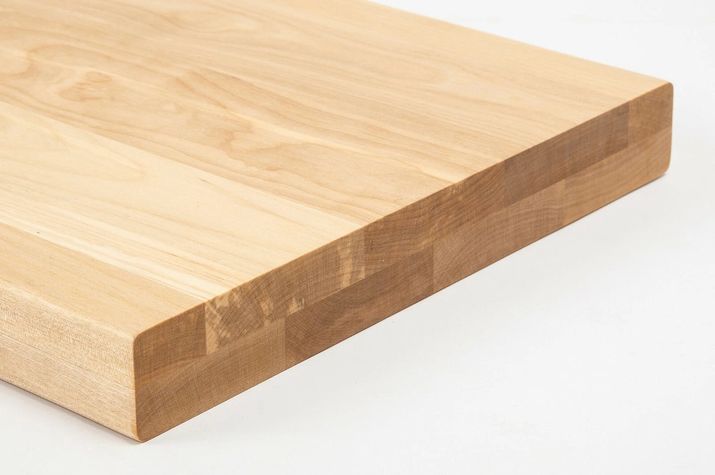 Shelf Stair tread Riser Windowsill Birch A/B, full stave lamellas, 40 mm, 2-layer, Hard wax oil natur (colourless)