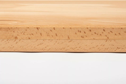 Stair tread Windowsill with overhang Steamed Beech A/B, full stave lamellas, 26 mm, Hard wax oil natur (colourless)