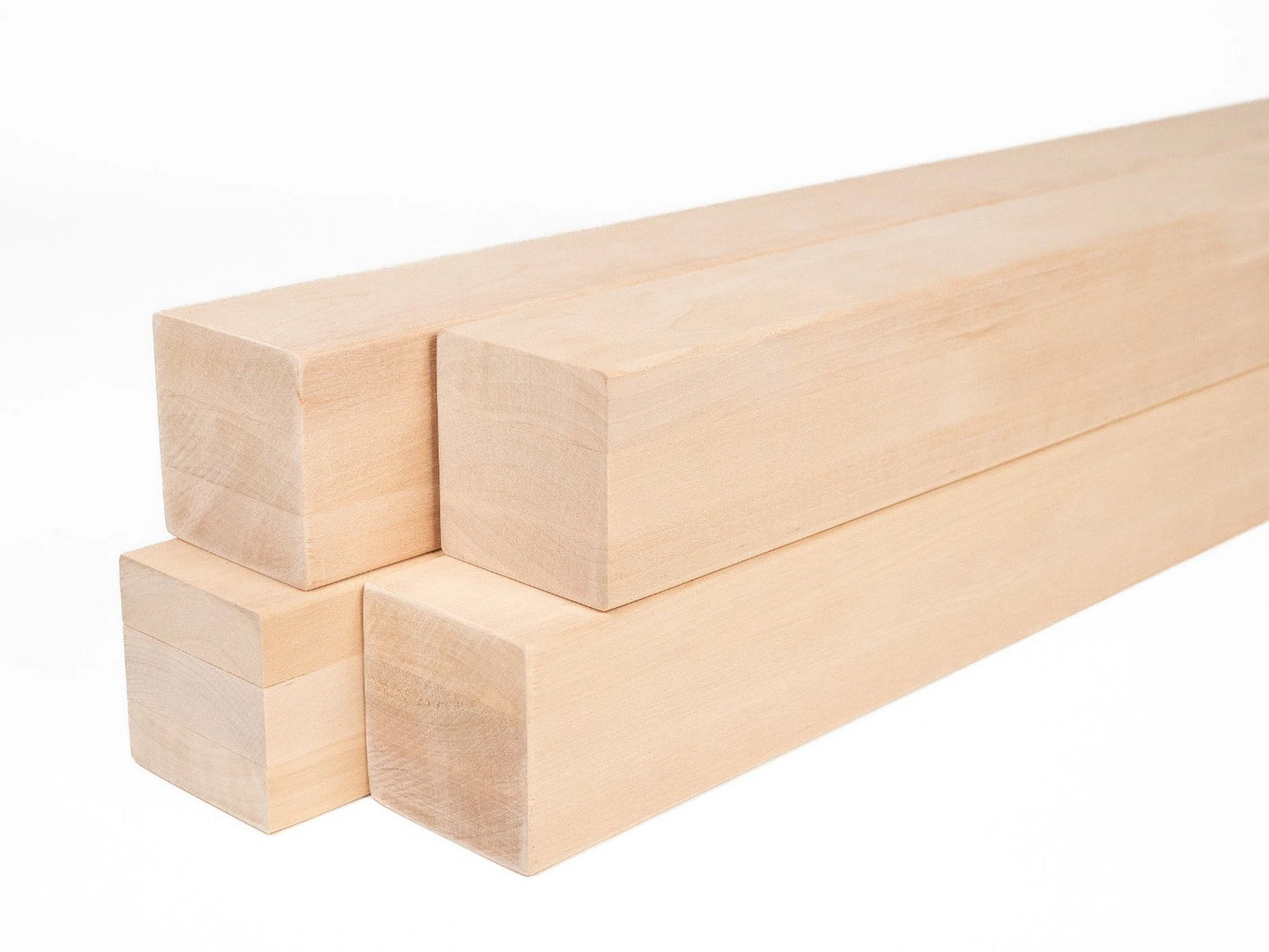 Glulam birch beam A/B 70x70 mm Hard wax oil Natural white, square timber, solid wood