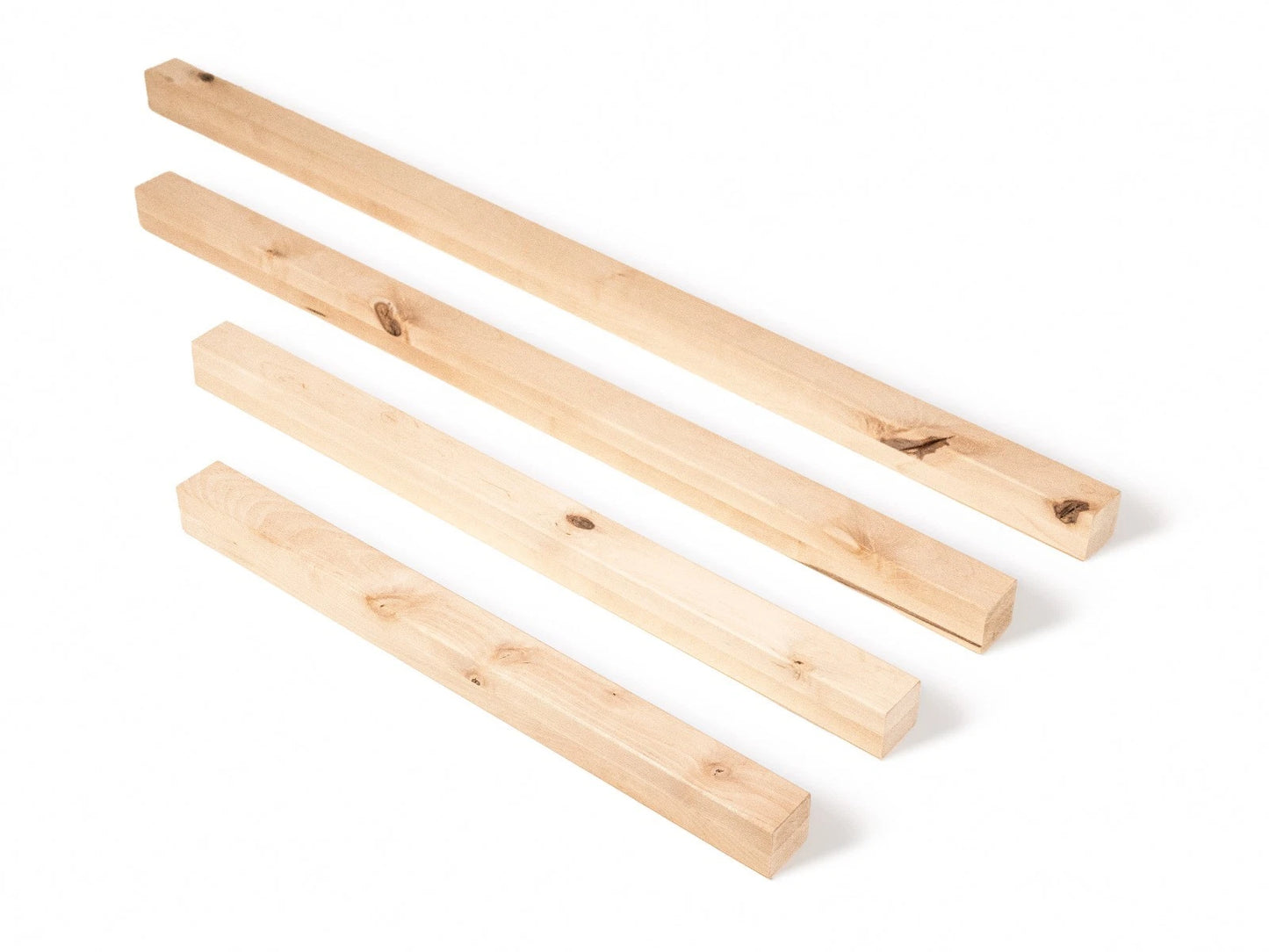 Glulam birch beam Rustic 50x50 mm Hard wax oil Natural white, square timber, solid wood