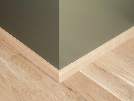 Solid Skirting Board Birch A/B 24x60mm unfinished 2000 mm with radius 20mm
