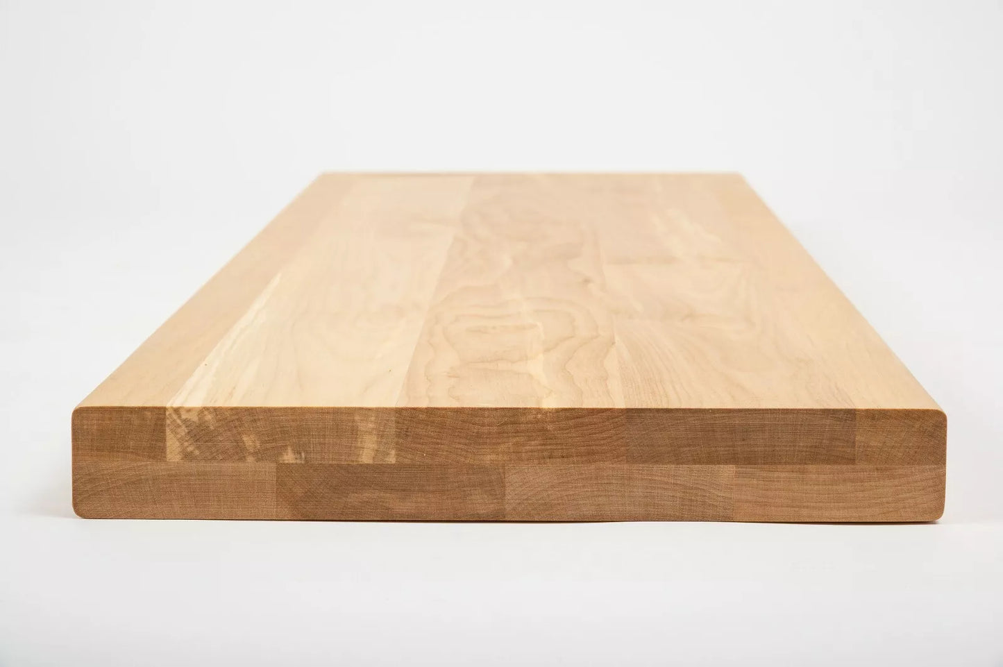 Shelf Stair tread Riser Windowsill Birch A/B, full stave lamellas, 40 mm, 2-layer, Hard wax oil natur (colourless)