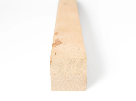 Glulam birch beam Rustic 50x50 mm Hard wax oil Natural white, square timber, solid wood