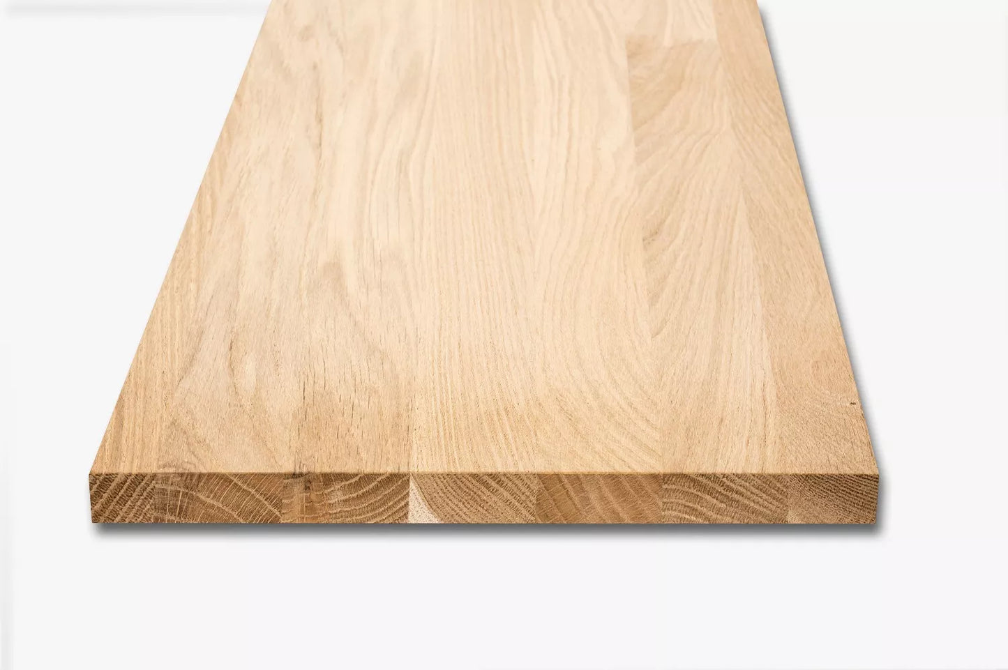 Shelf Stair tread Riser Windowsill Oak A/B, full stave lamellas, 26 mm, Unfinished