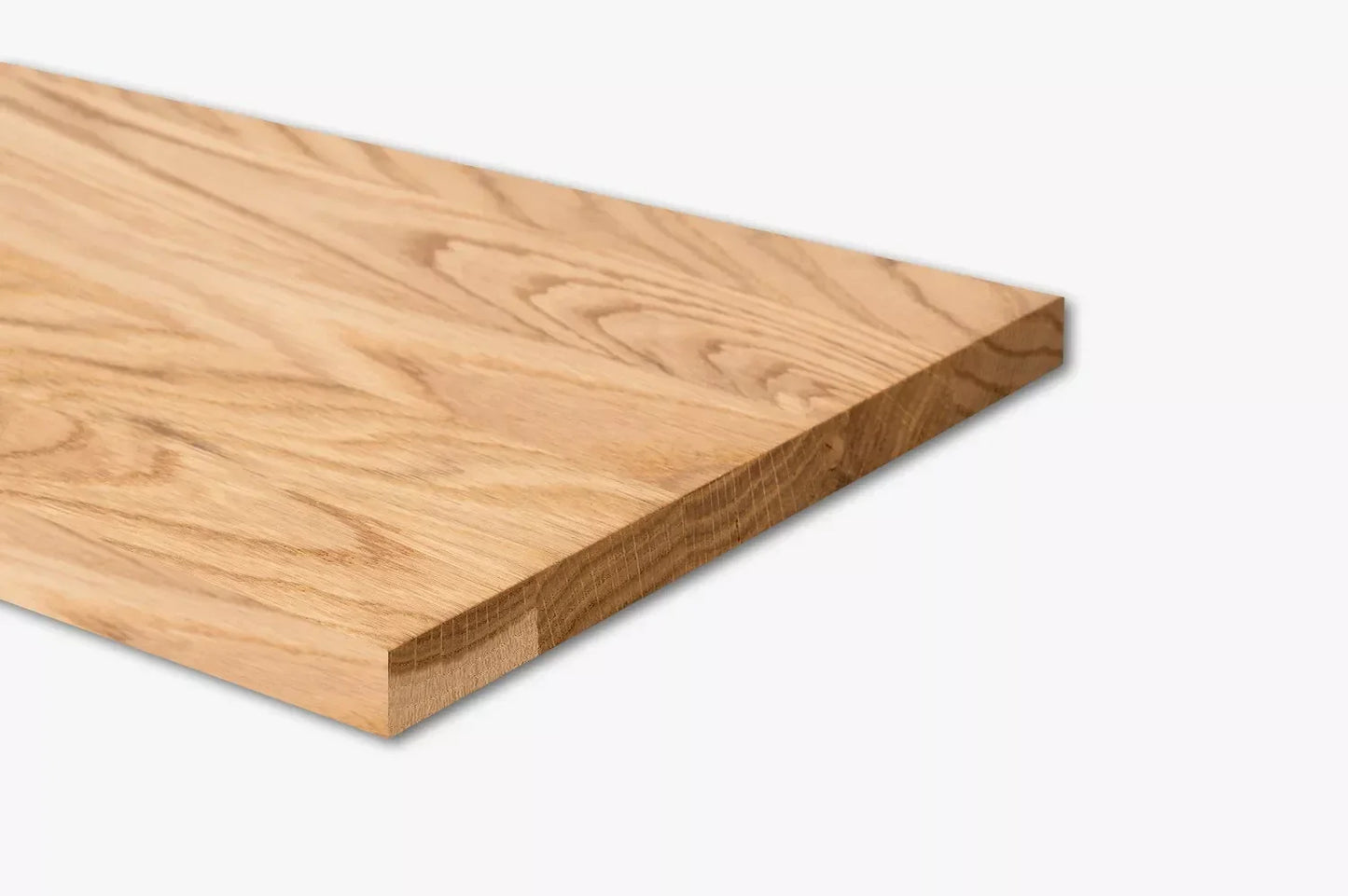 Tablette Marche d'escalier Elévation Appui de fenêtre Chêne A/B, lamelles entières, 16 mm, laqué mat